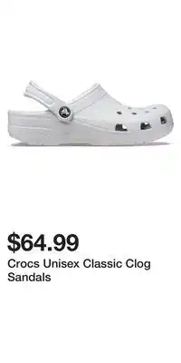 Sport Chek Crocs Unisex Classic Clog Sandals offer