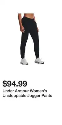 Sport Chek Under Armour Women's Unstoppable Jogger Pants offer