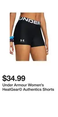 Sport Chek Under Armour Women's HeatGear Authentics Shorts offer