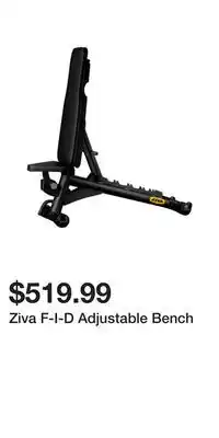 Sport Chek Ziva F-I-D Adjustable Bench offer