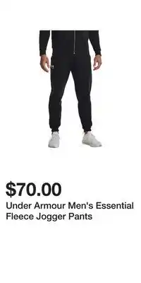 Sport Chek Under Armour Men's Essential Fleece Jogger Pants offer