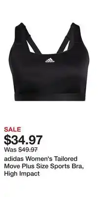 Sport Chek adidas Women's Tailored Move Plus Size Sports Bra, High Impact offer