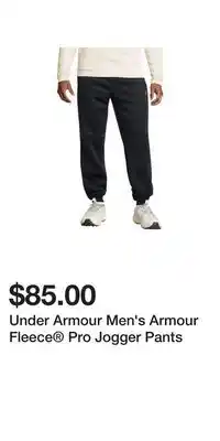 Sport Chek Under Armour Men's Armour Fleece Pro Jogger Pants offer