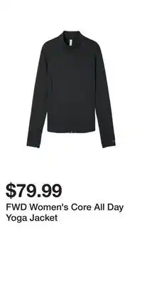 Sport Chek FWD Women's Core All Day Yoga Jacket offer