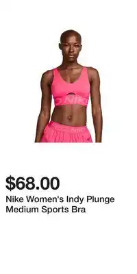 Sport Chek Nike Women's Indy Plunge Medium Sports Bra offer