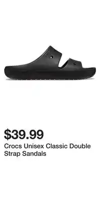 Sport Chek Crocs Unisex Classic Double Strap Sandals offer