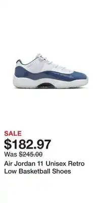 Sport Chek Air Jordan 11 Unisex Retro Low Basketball Shoes offer