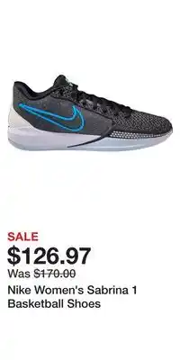 Sport Chek Nike Women's Sabrina 1 Basketball Shoes offer