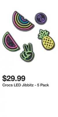 Sport Chek Crocs LED Jibbitz - 5 Pack offer