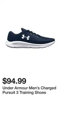 Sport Chek Under Armour Men's Charged Pursuit 3 Training Shoes offer