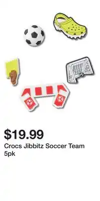 Sport Chek Crocs Jibbitz Soccer Team 5pk offer