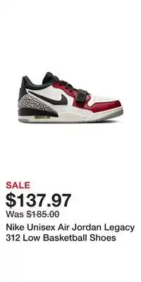 Sport Chek Nike Unisex Air Jordan Legacy 312 Low Basketball Shoes offer