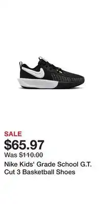 Sport Chek Nike Kids' Grade School G.T. Cut 3 Basketball Shoes offer