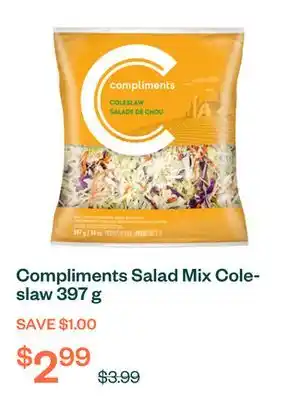 Voilà Compliments Salad Mix Coleslaw 397 g offer