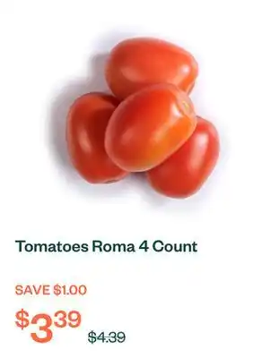 Voilà Tomatoes Roma 4 Count offer