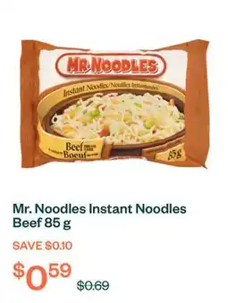 Voilà Mr. Noodles Instant Noodles Beef 85 g offer