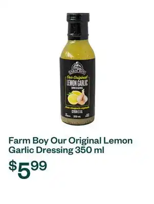 Voilà Farm Boy Our Original Lemon Garlic Dressing 350 ml offer