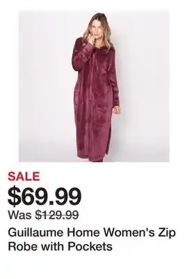 TSC Stores Guillaume Home Women's Zip Robe with Pockets offer