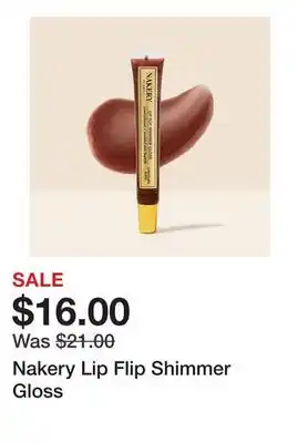 TSC Stores Nakery Lip Flip Shimmer Gloss offer