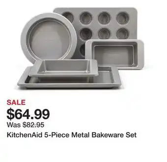 TSC Stores KitchenAid 5-Piece Metal Bakeware Set offer