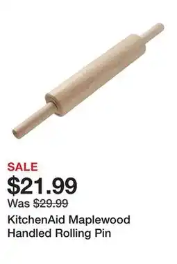 TSC Stores KitchenAid Maplewood Handled Rolling Pin offer