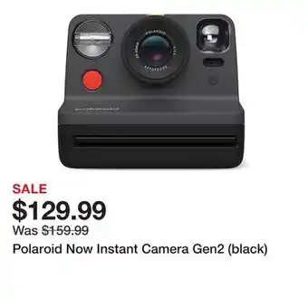 TSC Stores Polaroid Now Instant Camera Gen2 (black) offer