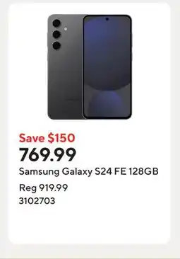 Staples Samsung Galaxy S24 FE 128GB offer