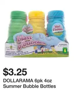 Dollarama DOLLARAMA 6pk 4oz Summer Bubble Bottles offer