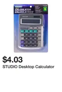 Dollarama STUDIO Desktop Calculator offer