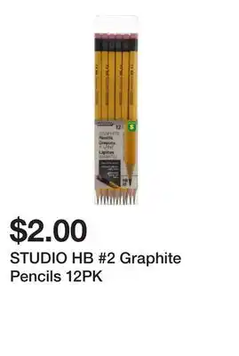 Dollarama STUDIO HB #2 Graphite Pencils 12PK offer