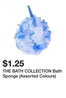 Dollarama THE BATH COLLECTION Bath Sponge (Assorted Colours) offer