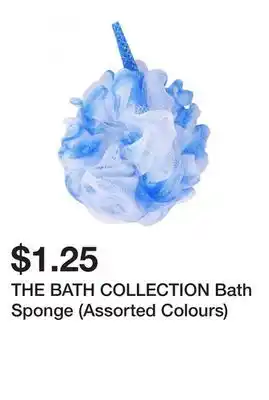 Dollarama THE BATH COLLECTION Bath Sponge (Assorted Colours) offer