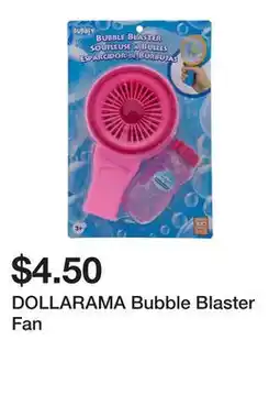 Dollarama DOLLARAMA Bubble Blaster Fan offer