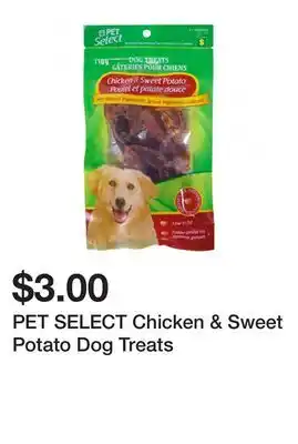 Dollarama PET SELECT Chicken & Sweet Potato Dog Treats offer