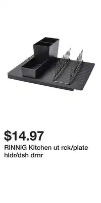 IKEA RINNIG Kitchen ut rck/plate hldr/dsh drnr offer