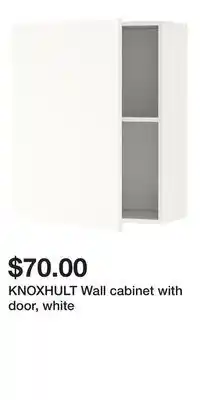 IKEA KNOXHULT Wall cabinet with door, white offer