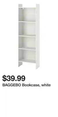 IKEA BAGGEBO Bookcase, white offer