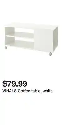 IKEA VIHALS Coffee table, white offer