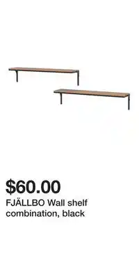 IKEA FJÄLLBO Wall shelf combination, black offer