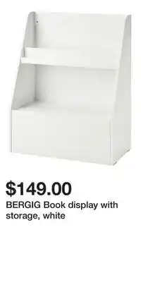 IKEA BERGIG Book display with storage, white offer