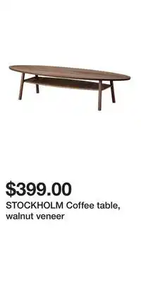 IKEA STOCKHOLM Coffee table, walnut veneer offer