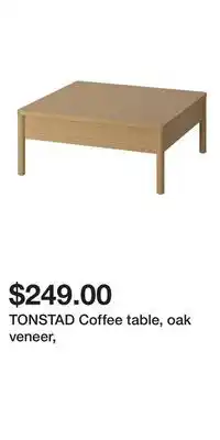 IKEA TONSTAD Coffee table, oak veneer offer