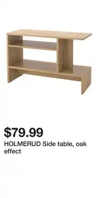 IKEA HOLMERUD Side table, oak effect offer