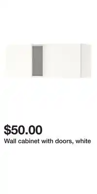 IKEA Wall cabinet with doors, white offer