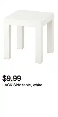 IKEA LACK Side table, white offer