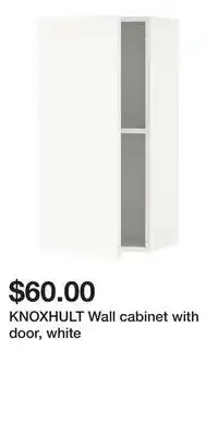 IKEA KNOXHULT Wall cabinet with door, white offer