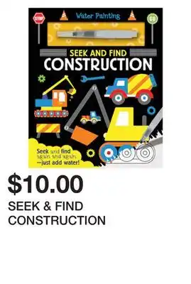 Chapters Indigo SEEK & FIND CONSTRUCTION offer