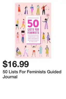 Chapters Indigo 50 Lists For Feminists Guided Journal offer