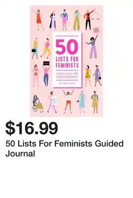 Chapters Indigo 50 Lists For Feminists Guided Journal offer