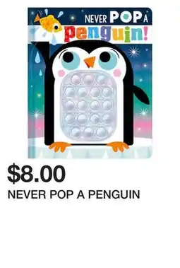 Chapters Indigo NEVER POP A PENGUIN offer